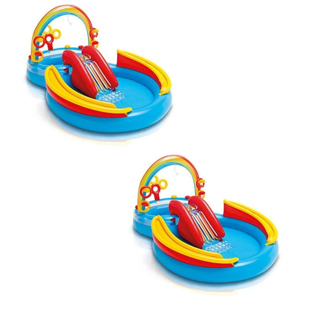 Games Intex 100 x 77 x 31 Inch Inflatable Play Center Swimming Pool 2 Pack